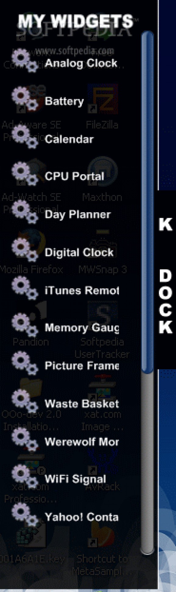 KDOCK screenshot