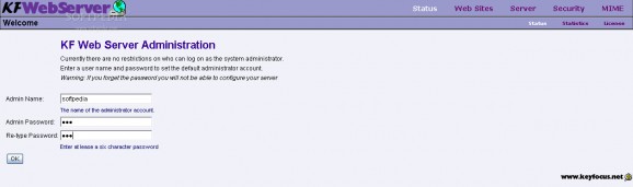 KF Web Server screenshot
