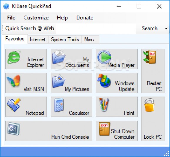 KIBase QuickPad screenshot