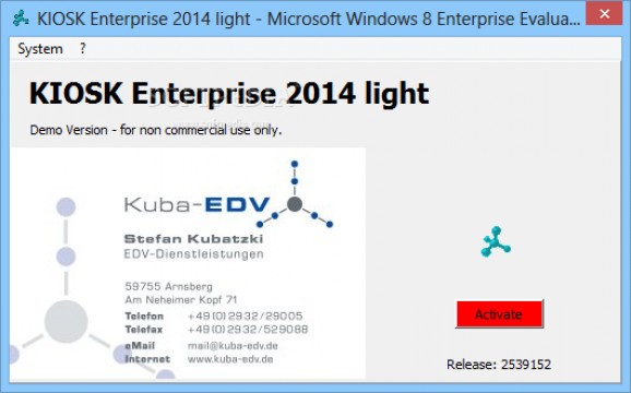 KIOSK Enterprise light screenshot