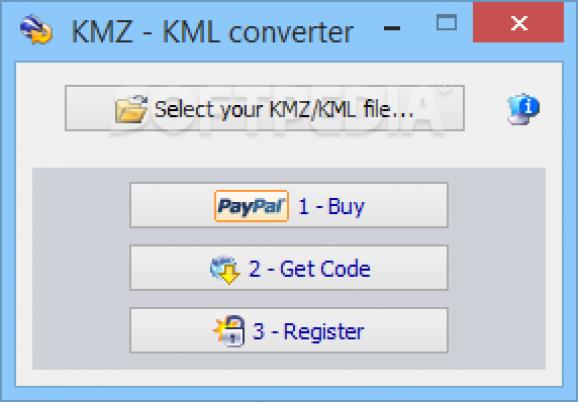 KMZ - KML converter screenshot