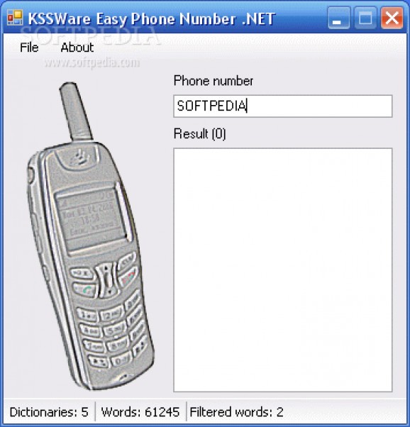 KSSWare Easy Phone Number .NET screenshot