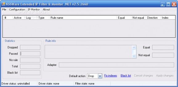 KSSWare Extended IP Filter & Monitor screenshot