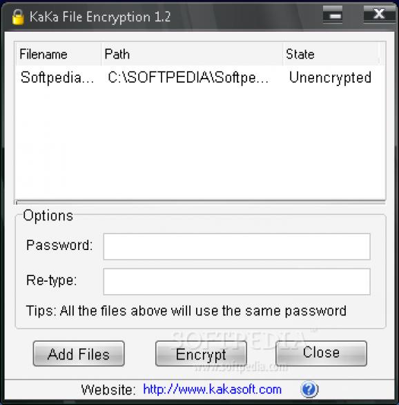 KaKa File Encryption screenshot