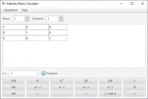 Kalkules Matrix Calculator screenshot