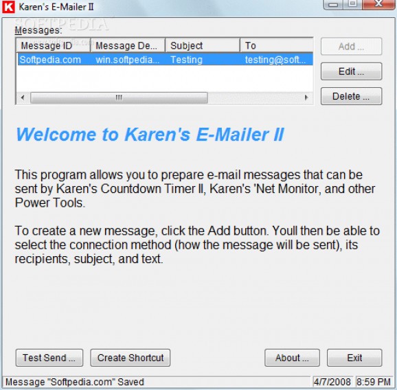 Karen's E-Mailer II screenshot