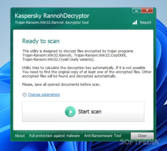 Kaspersky RannohDecryptor screenshot