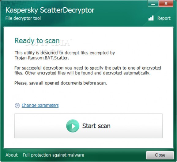 Kaspersky ScatterDecryptor screenshot