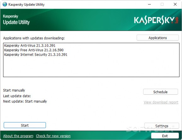 Kaspersky Update Utility screenshot