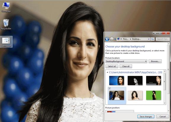 Katrina Kaif Windows 7 Theme screenshot