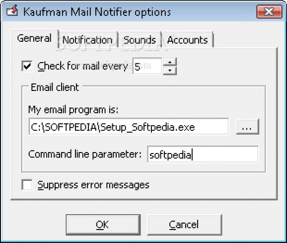 Kaufman Mail Notifier screenshot