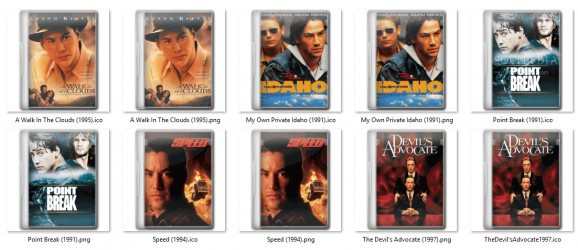 Keanu Reeves Movies Icon Pack 2 screenshot