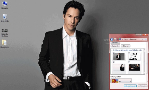 Keanu Reeves Windows 7 Theme screenshot