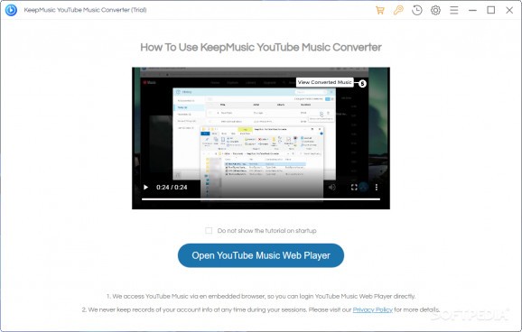 KeepMusic YouTube Music Converter screenshot