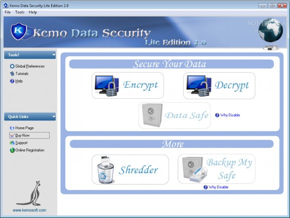 Kemo Data Security Lite screenshot