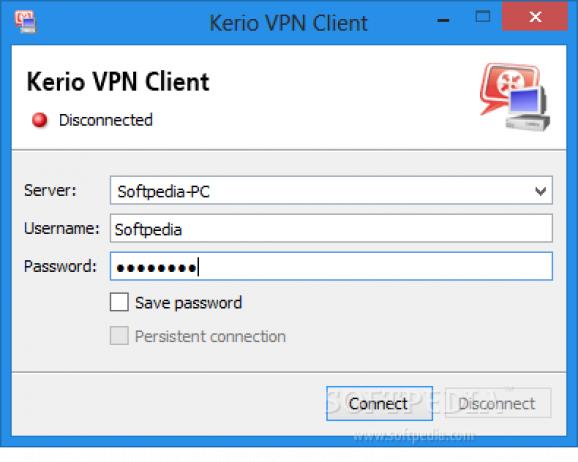 Kerio VPN Client screenshot