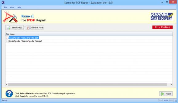 Kernel For PDF Repair screenshot