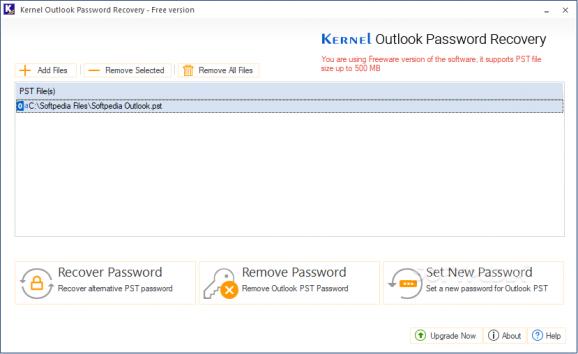 Kernel Outlook Password Recovery screenshot