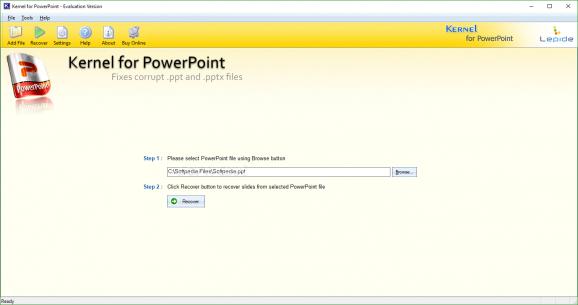 Kernel PowerPoint screenshot