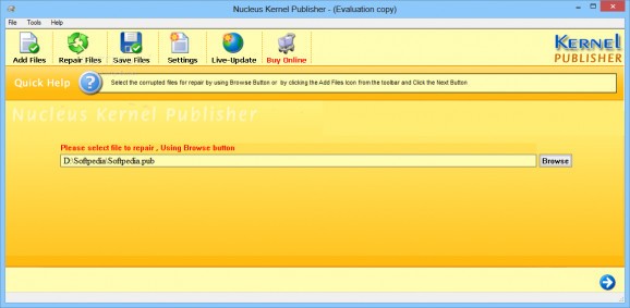 Kernel Publisher Recovery Software screenshot