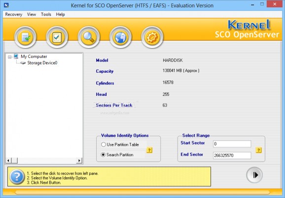 Kernel Recovery for SCO OpenServer screenshot