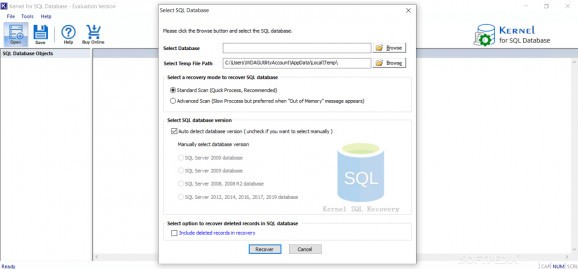 Kernel SQL screenshot