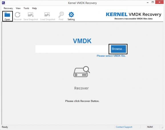 Kernel VMDK Recovery screenshot