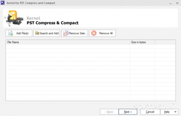 Kernel for PST Compress and Compact screenshot