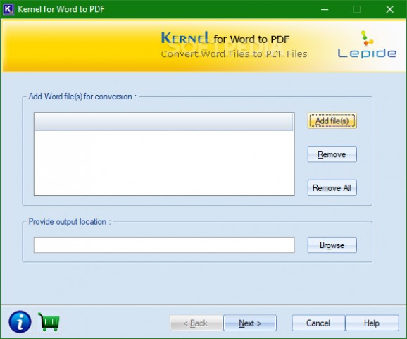 Kernel for Word to PDF screenshot