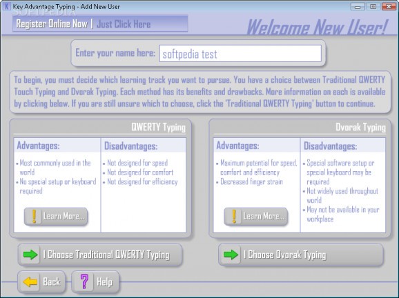 Key Advantage Typing Tutor screenshot