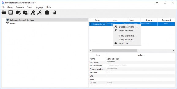 KeyWrangler Password Manager screenshot