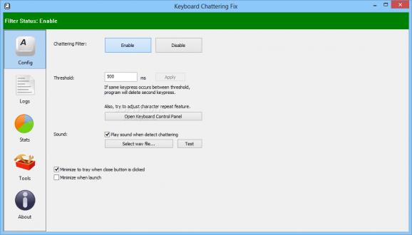 Keyboard Chattering Fix screenshot