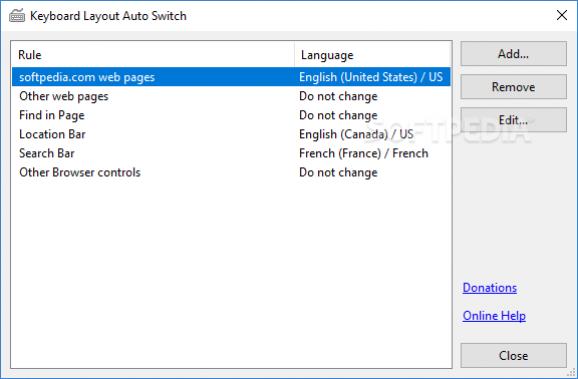 Keyboard Layout Auto Switch screenshot