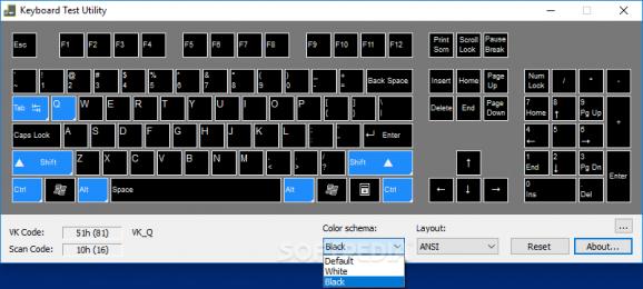 Keyboard Test Utility screenshot