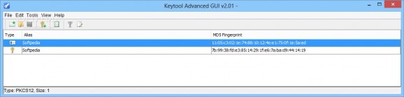 Keytool Advanced GUI screenshot