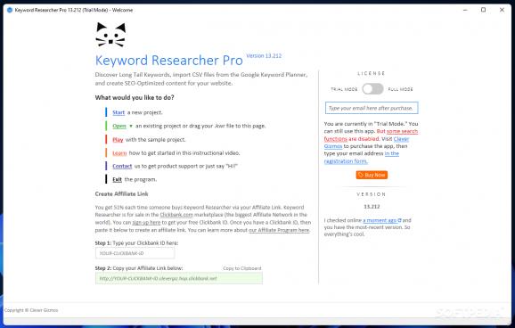 Keyword Researcher Pro screenshot