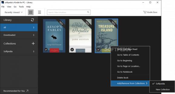 Amazon Kindle for PC screenshot