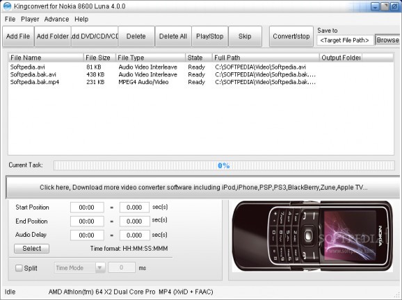 KingConvert For Nokia 8600 Luna screenshot