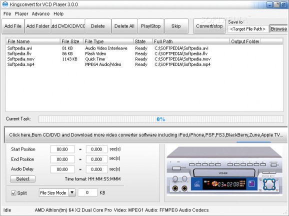 KingConvert For VCD Player screenshot