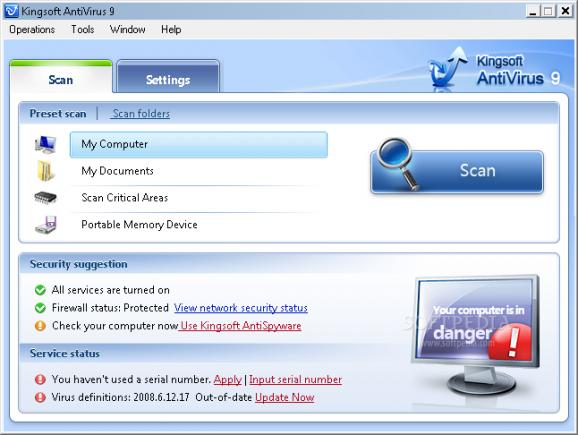 Kingsoft Internet Security screenshot