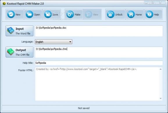 Kootool Rapid CHM Maker screenshot