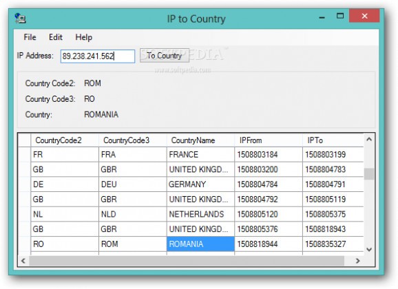 IP to Country screenshot
