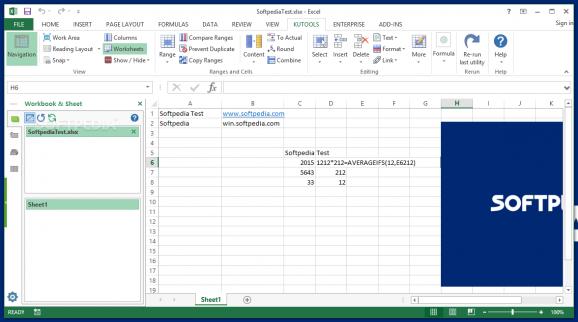 Kutools for Excel screenshot