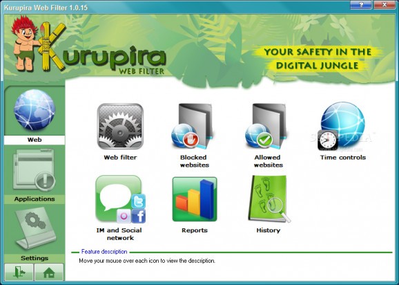 Kurupira Web Filter screenshot
