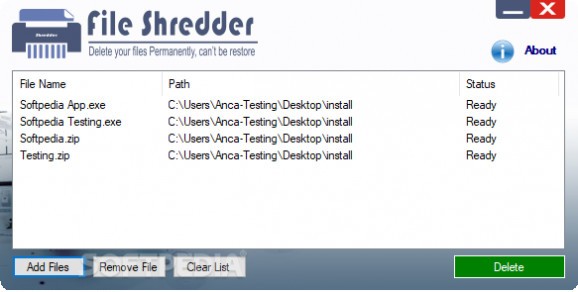 File Shredder screenshot