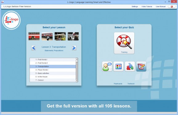 L-Lingo Serbian Free Version screenshot