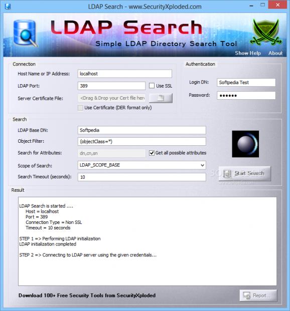 LDAP Search screenshot