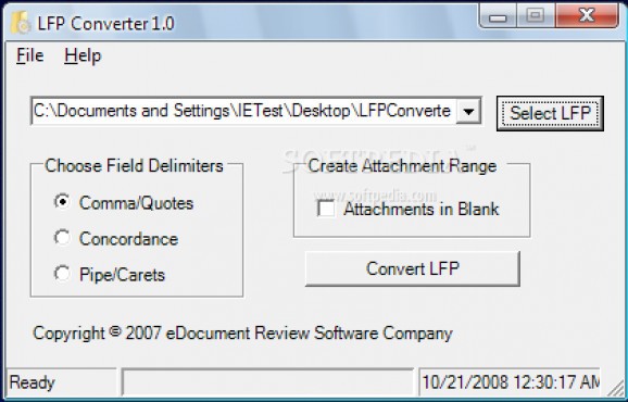 LFP Converter screenshot