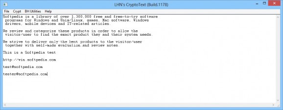 LHN's CryptoText screenshot
