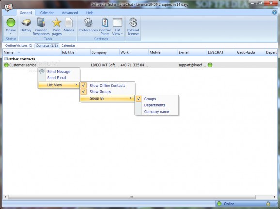 LiveChat (formerly LIVECHAT ContactCenter) screenshot